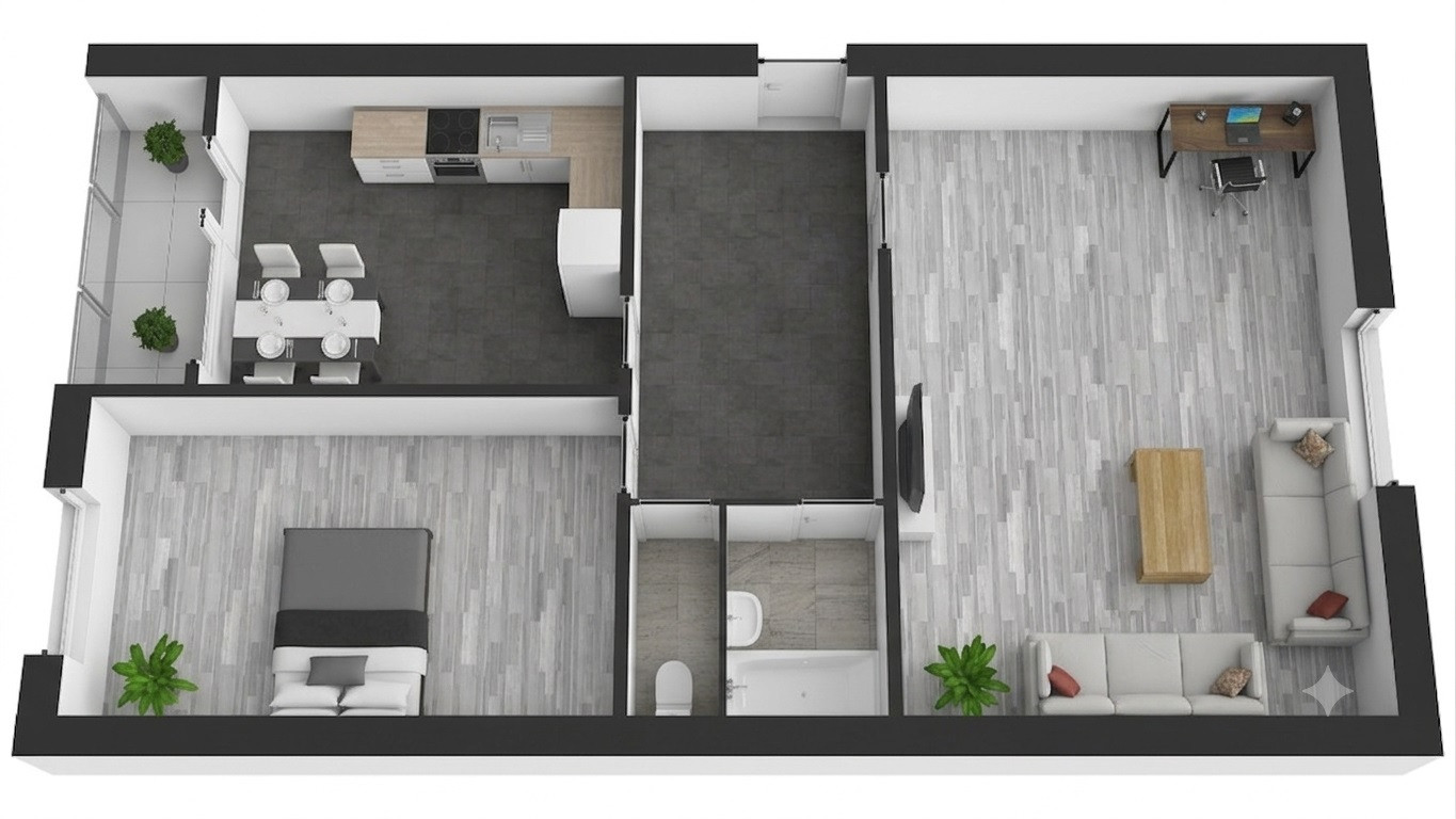 Na prenájom svetlý, kompletne zrekonštruovaný 2-izbový byt