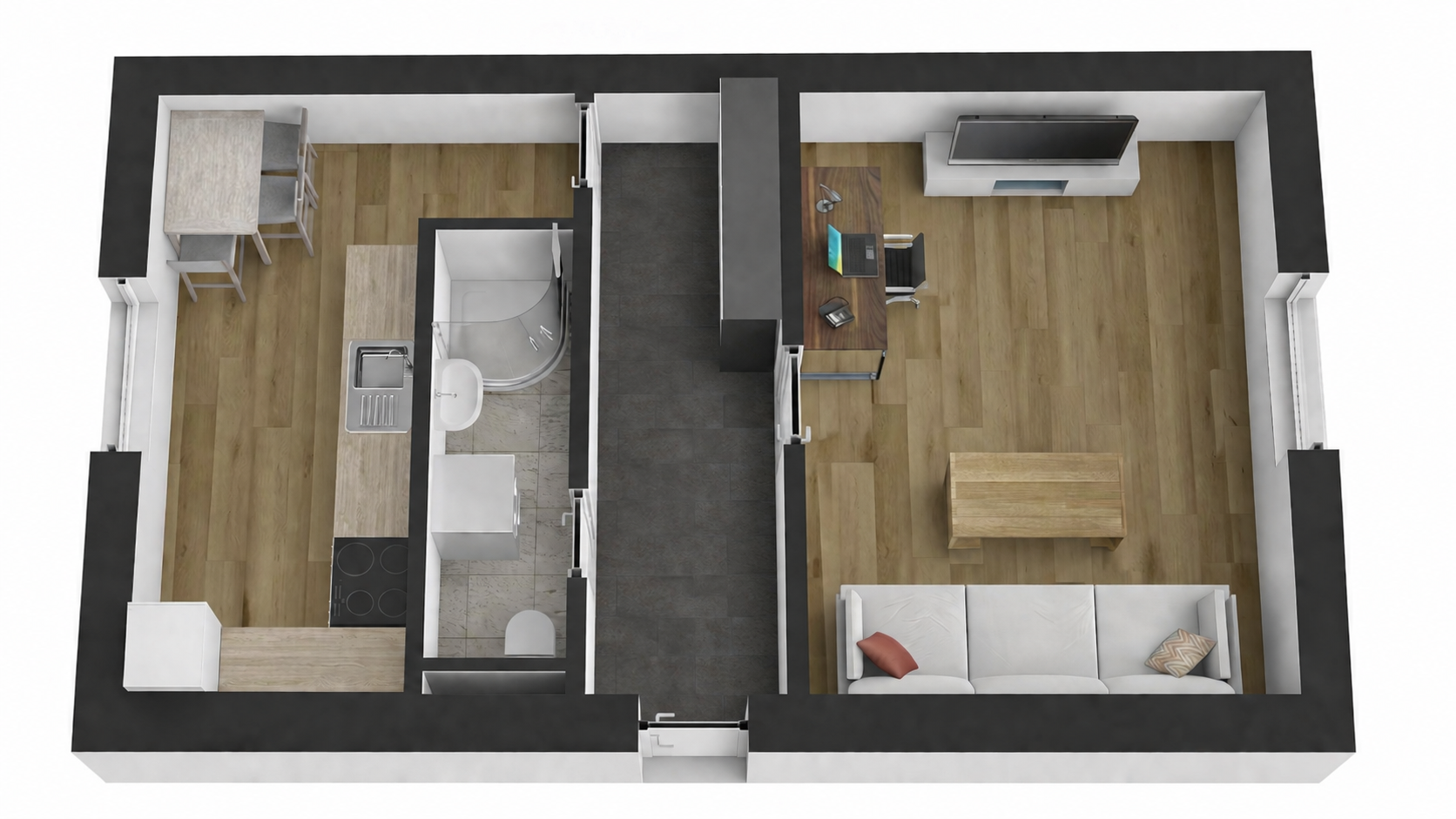 Svetlý 1-izbový byt  kompletne zariadený – ideálne štartovacie bývanie alebo skvelá investícia na prenájom!