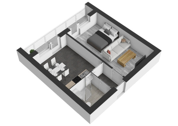 REZERVOVANÉ  !!! Zrekonštruovaný 1-izbový byt s lodžiou priamo v centre mesta!