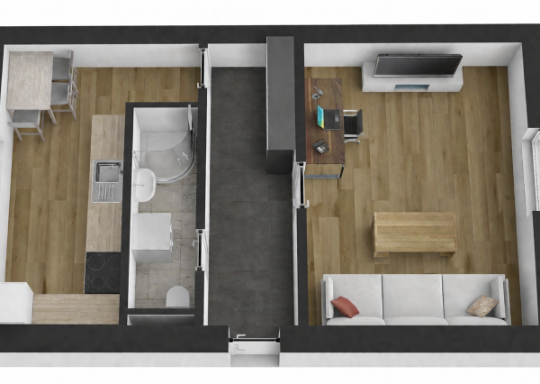 Svetlý 1-izbový byt  kompletne zariadený – ideálne štartovacie bývanie alebo skvelá investícia na prenájom!